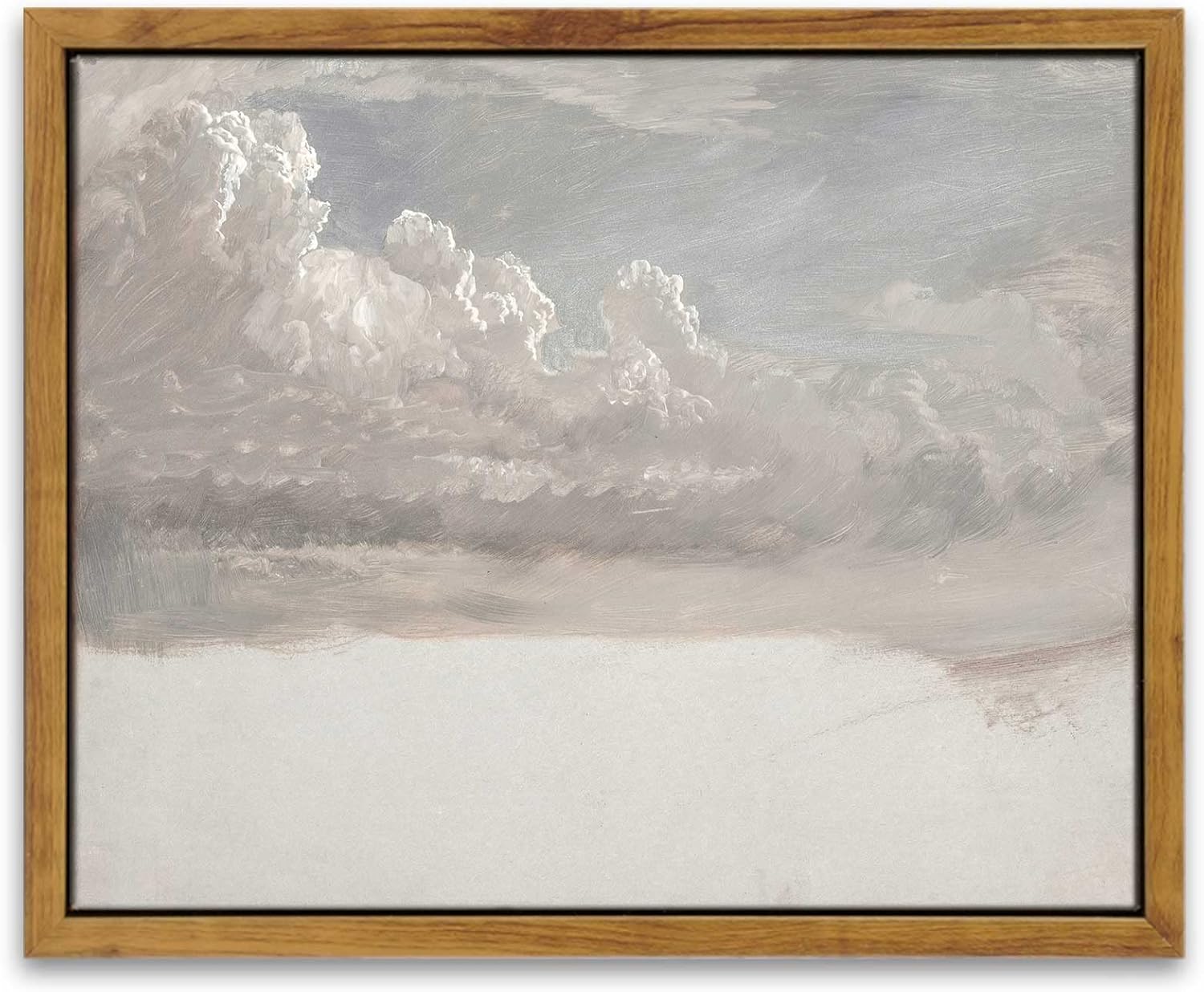 Framed Canvas Wall Art, Meadow with Flowers Painting, Landscape for Living Room, Bedroom, Home, Bathroom Decor, 8x10