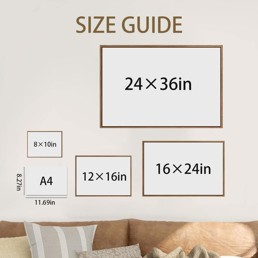 Framed Canvas Wall Art,Vintage Decor,Landscape Nature Country Wildflower Paintings Farmhouse Pictures Modern Artwork Rustic Fall Flower Prints Cottagecore Office Living Room Bedroom Bathroom